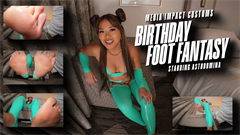 She has received a letter or heard from you that I am one of her biggest fans and there would be no better birthday present this year than to be tormented, smothered, and crushed by her bare feet. And since she is a Saddist in real life, it'd be just as fun for her.
She met me and ordered me to clean her shoes. Then she asked me if I really wanted to be shrunk and trampled by her, and warned me that shrinking was irreversible, and she would really crush me mercilessly. After confirming that this was my birthday wish, she humiliated me and then shrunk me.
She took off her shoes and ordered me to lick her feet asked me if I liked my size now and mocked me for wanting to be stomped to a paste under her foot.
She suggested three ways to be trampled for me to choose from, she explained and demonstrated each way with her feet.
The first method is that she will directly step on my head so that I won't feel pain and will be trampled to in an instant. The second way is that she covers my whole body with her feet and smothers me, so that I can enjoy a long time at her feet without much pain. The third method is the most cruel and painful. She will step on me limb by limb, slowly crush my body, and finally step on my head and crush me completely. She chose the third one for me, and she knew it was what I wanted.
She ordered me to lie down began to trample and crush my body, and constantly humiliated me. Leave my head at the end, let me kiss the soles of her feet at last and say "Happy birthday and goodbye, poor bug" She waved me goodbye and kept trampling on my head and crushing me completely into the mud.

Keywords Astrodomina, Feet, Crush, POV, Media Impact