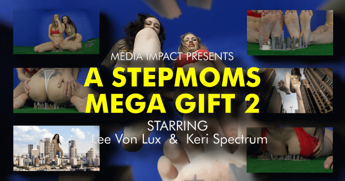 Lee Von Lux has a gift from her stepmom Keri Spectrum and it is a formula that makes her grow to a Giantess and she has fun crushing and eating people and then she twerks causing earthquakes and she grows into a MEGA Giantess and her stepmom joins her and they both crush the cities with ass, feet and boobs and they eat buildings and also twerk causing more earthquakes and they use the buildings to masturbate. After Lee grows more and becomes as big as the galaxy. 

Ass Worship,  Crush,  Foot Fetish,  Giantess Special Effects  Lee Von Lux, Keri Spectrum, Sfx,Crush, Ass,Booms, Shakes, Vore, City Crush, Ass Crush, Feet

