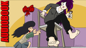 Akiko is at the mall on Christmas Eve with her mom when who should happen to run by? Misery! Following her girl-crush as fast as she can Akiko chases her to a game store. Shortly after, Misery has a size remote and she's shrinking everyone in the store!

Check out our latest audiobook and celebrate the end of our first year creating these great tales with the FantaSize cast. Also available on the $10+ tier on our Patreon!