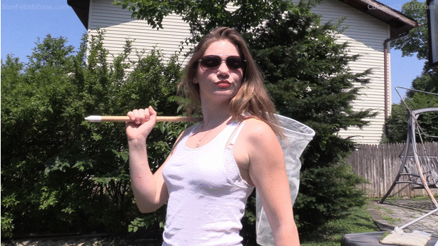 Misty is searching for a couple she shrunk with her net and catches them in a really cool scene and she takes them back to the lab to experiment on them and the wife does not make it through but her husband survives so Misty decides to do play with him a little. 