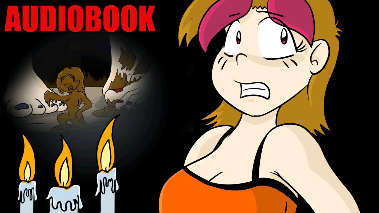 Auden takes on the role of Amber in this delightful addition to our holiday specials. The two girls who made Halloween comics their own are now in this haunting tale of a night in. With a ton of shrunken people also included of course.

Our cute couple who fell in love on Halloween are relaxing this year. Staying in Chelsea's basement and watching TV. When Amber noticed something in their popcorn bowl though it quickly turns into Chelsea wanting to see who her girlfriend will step on. Don't fear vore fans, some of them get eaten up as well!

This delightful Halloween treat is a lengthy romp of shrunken people destruction! Does that mean even Amber and Chelsea are part of the FantaSize universe? Well, that part is a tale for another day. As always, this tale is currently availabe on our  Patreon as well!