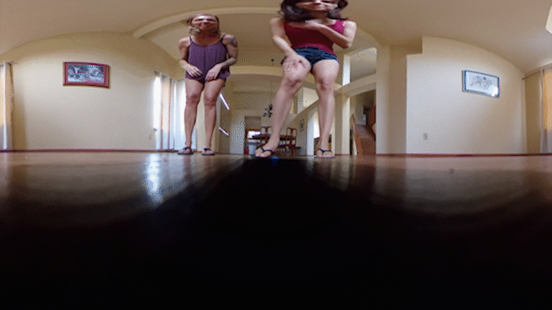 *PLEASE NOTE: THIS CLIP IS SHOT IN VIRTUAL REALITY. YOU MUST HAVE A VR HEADSET TO VIEW IT.*
<br><br>
Mikayla and Hannah have an appointment and the door was left unlocked for them to just come in. They enter calling for the photographer but dont see you or hear you, until Hannah looks down and sees you shrunk down. Hannah picks you up and asks if you are alright and if you need help. Mikayla suggests wanting to play with you instead. They both poke at you. They think he likes being tiny because they point out your tiny little boner. Hannah puts you between her thighs and they can tell that you like it. Hannah gives you a guided tour of her body. MIkayla begins to do the same but squeezes you with her thighs. Mikayla puts you between her tits. Mikayls then licks you and says Hannah has to try you because you taste pretty good. Hannah and Mikayla put their feet in front of your face. Mikayla and Hannah compare hand sizes next to you. You love their biceps being flexed. Hannah and Mikayla are done having fun with you and they realize there wont be any shooting done. They still want to get paid for their time. Before Hannah and Mikayla leave they are sure to tell you that they will go find your wallet and take their money. 
