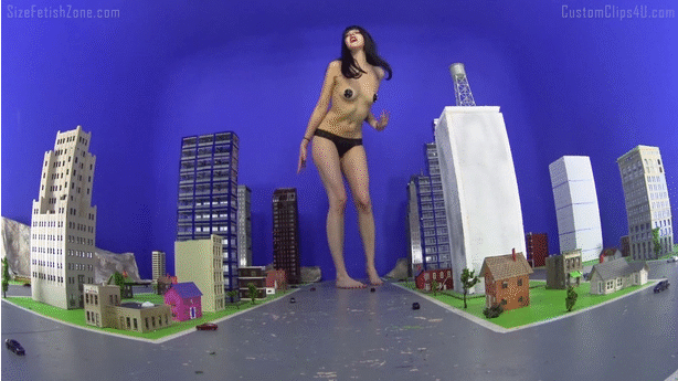 An evil power hungry woman whose growth formula worked and is wickedly destroying and crushing people. I love the wicked evil power tip attitude in those videos. Special Effects - No , no fires or dust. Maybe just some little plastic people. And your model city of course. A mix of skyscrapers and some of those houses you used in "Neighborhood Crush". Sound Effects - shaking and booming footsteps are a must. But, please no squish sounds when she steps on people. Costume - Pasties and a thong few very slow foot stomps right onto the camera. But my big request is that when she is talking it is less about how tiny everything is and more about how big she is. How much she loves that she grew and loves being a giant (or giantess, either one works). My "trigger words" are Big, Bigger, Huge, and especially Grow. She tells of her plans to continue growing and growing endlessly and how there is nothing that can stop her. Perhaps a hint of a growth scene at the end as she starts to get even more massive. But just a hint. For me It's all in what she says and the attitude. Also, as much wicked evil laughter as possible (again see "Miscalculation", "The Spawn Of Dr Macro" and "Neighborhood Crush"). Oh, and if she does mention her feet then please no "stinky, smelly, sweaty, dirty, etc." 

