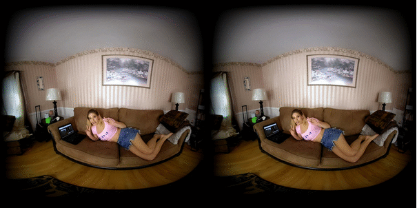 I  messed up! The last 50 ways to shrink your lover with Vonka was supposed to be shot in VR 3D 180 for the customer so I reshot it with Keri for him. More work for me but good news for anyone that liked the first one. I just copied the description from the last one with Vonka but it goes pretty much the same way.
<br><br>
You come home from work to find Keri Spectrum playing around on a computer. She's dressed in a halter top and a fairly short skirt. She tells you about this really cool website she found called "50 Ways to Shrink Your Lover" and says she's been reading it all day, learning lots of fun stuff...including something she decided to try a few minutes ago to see if it worked. You're slowly shrinking, but you haven't noticed yet; she playfully pretends not to notice either, making a few teasing remarks like "Aren't you usually taller than me?" and stuff like that before pretending nothing is wrong again. She knows that making you horny makes it work faster, so she starts teasing you with her breasts, flashing you her underwear, that kind of thing. She strips off her top and bra as you shrink to where her boobs would be at about eye level and talks about how much bigger her boobs look to you now, and how this is easier than making them grow. She then acknowledges that there's no point pretending anymore: you're shrinking, and it's starting to speed up. She takes off her skirt, leaving her in just a pair of panties. She gets up on the couch and encourages/helps you join her. Once you're up on the couch, she teases you with her body, kissing you, rubbing her breasts in your face, etc. She talks about how small you're getting, and how she must really be turning you on! As you keep getting smaller, she puts you between her thighs, giving you a good view of her panties. She says the website suggested that you "explore anything you find interesting," and that she might have a suggestion for where you could explore... This turns you on so much that you start to shrink even faster. She starts to worry, because you're getting smaller than she thought and she doesn't know when it will stop. Then she remembers that it's supposed to stop if you cum, so she encourages you to touch yourself, doing what she can to get you more aroused and encourage you to cum. Finally, you do, stopping your shrinking at only a couple of inches tall. Relieved, she picks you up in her hand and gives you a big kiss, saying that she'll keep you safe until you grow back...whenever that is.