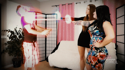 iot and Rampage are sick of their loser room mate Jason. They are on the last straw and if he doesn't pay rent this month they are going to let him in on their dark secret - They are Witches! 
<br><br>
When he comes home and they ask for the rent he tells him he lost it at the Casino and now he's in deep trouble! The girls reveal their true form to him and he freaks out. He tries to plead with them but they tell him they are going to turn him into a bug and step on him. Over and over until he is crushed out of existence. You see every time they crush him, he is reincarnated again, but smaller and smaller each time. Till poof! Nothing is left!
