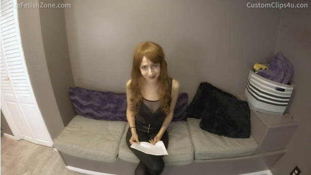 I challenged the model to a fight. She being a well known champion, and always looking for a new fight, accept. the clip starts with the bell ringing (doesn't have to be a sound effect, you could pretend the bell just rang. As we start, the model easily Pierce my guard and lands a few good strikes on me knocking me down to the floor. She laughs at me for being so easy and tells me to stand back up. However, as I do I also notice something odd.
<br><br>
She seems to have become taller but I brush it off as nothing and charge at her. Again, the model easily breaks through my guard and knocks me back to the floor. This time she throws a few kicks and stomps on my chest while I'm down, taunting me as she does them. Once I get up again, I realize Im nearly at knee level. little did I know when challenging her, the contract stated that the more beat up and degraded I get, the more I shrink.
<br><br>
She realized I caught on and is surprised considering how long I read the letter. I freeze as she pummels me back to the floor. as I try to stand up, the model pins me down under her foot (which now almost covers my whole body) yawning saying how this fight is getting a little boring. Maybe if I kiss and lick her foot, she'll show mercy. As I kiss and lick, I slowly start shrinking more. I would like during the worship if she could laugh and say something like "that's right, worship the foot of your superior and shrink down to your true size" by the time I'm done, I'm about bug size. The model is surprised by how good I worshiped her. then it clicks, I knew the effects of facing her, that's why I spent a while reading it. I wanted all of this to happen.
<br><br>
As she accuses me of this act, she then tilts her foot slightly off the ground telling me to crawl under it so we can finish this fight because I know what happens when you shrink the loser down to bug size. you laugh as I crawl under your foot, calling me degrading names like loser, or pathetic. Then finally, she lifts up her foot and crushes me like the nothing I am.
<br><br>
I would like the model to be barefoot. But if you think starting off with shoes and taking them off later on is better, by all means. I'm no giantess director haha. As long as the she crushes me barefoot at the end, I'm good.