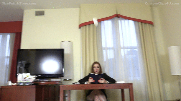 You are throwing papers at your teacher and she eventually gets tired of you and shrinks you down.
<br><br>
  He shrinks in stages ( Breast, Hips, Knee... ) until micro size. She evil laughs loud many and often, After the shrinking she calls him tiny Speckboy.  She tells him that from now on she is his Goddess. She tease to crush him , stomps hard on the ground with her Sandals! She takes her Sandals off and tease and humiliating him! She shows him the bottom of her big toe very close and show him how insignificant and pathetic he is. and how easily she could crush him just with her big toe. She picks him up and takes him home. She got undress and lie on the couch put him in her panties. "The power i have over you is intoxicating and very exciting!" "You see... from NOW on,your whole purpose in life, is to be my SEX AID!" "FOREVER!!" "HAHAHAHAHAHA!!!!!" She command him very rough and harsh to get deep into her pussy. "NOW! Get very deep into my CUNT! , tiny speckboy until you reach my CERVIX!" "HAHAHAHAHA!!!!"  *moan* Yes go deeper! HAHAHAHA!! YES! Deeper! *moan* Deeper! AHHAHAHA!!!  - After a while she comes very hard and loud!