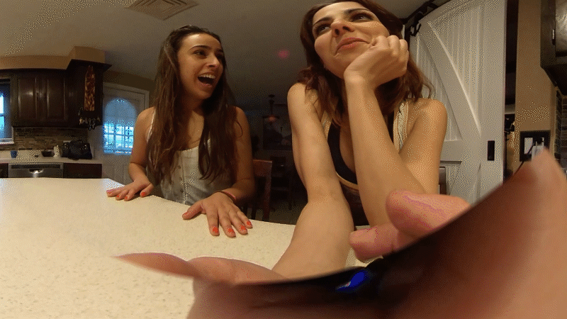 *PLEASE NOTE: THIS CLIP IS SHOT IN VIRTUAL REALITY. YOU MUST HAVE A VR HEADSET TO VIEW IT.*

Hannah Perez has Sofia over and they are catching up. Hannah has something she wants to share with Sofia, and mentions how she has wanted a pet for a while. Sofia gets excited, wondering what kind of pet it is. Hannah pulls you out. Her very own little man pet. Sofia is so shocked to see a little man standing on the counter in front of her. Hannah describes the story of how they met and ever since Hannah told you that she can't take on another grown human being so she doesn't min dhaving you around if she can shrink you down. You go everywhere with Hannah and most days she give you your daily helping of dirty feet. Also if your bad you get punished with a good flick. Sofia wants to try it out. And Hannah tells Sofia that she is the only one that knows about her little pet so she doesn't mind if Sofia wants to come over any time to play with you. Hannah puts you back after a while so her and Sofia can go out.