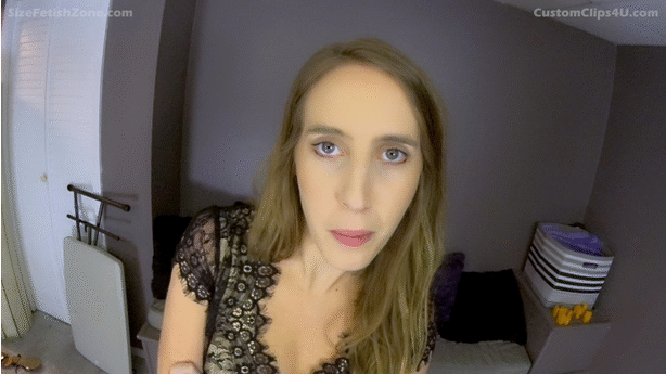 It is after the prom and cadence was your date and you left the party to go and try to get lucky but she shrinks you. Do not worry she still has sexy plans for you. She does some Jerk off instruction until you come on her boob then inserts you and uses you as her fuck toy.  Before that is some boob and ass teasing and she kicks you around the floor and chases you/ 
<br><br>
kiss shrink,  Slow shrink to waist/butt. Front and Back then slow shrink to the knees. Extended knee POV looking up. THEN off with the heels, then dress, then pantyhose. Some step on shots.... then hand held shot and kissing. Then model lays back for walk up sequence from leg, knees, crotch to chest. Some chest playing, then insertion, climax. 