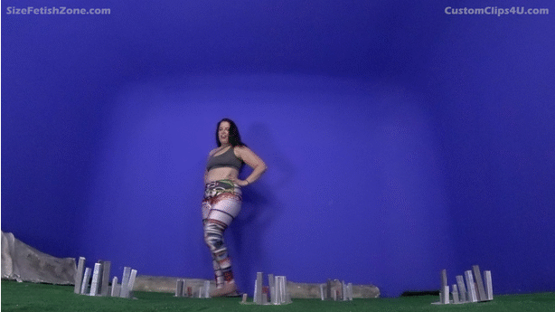 Details – Katarina is the most powerful wrestler on earth. She is extremely powerful and cannot be stopped. Now that she has risen to a giantess, she can exemplify her strength. Her ego is huge. Katarina brags that everyone else is so weak. She is eager to wreck the world and destroy all the cities.
<br><br><br>
City 1. Katarina is proud to be a giantess. She shows off her strength by flexing and squatting (back facing direction of camera). She walks towards the city, not even noticing it. She almost steps on it, then stops. Katarina curses at it, then she taunts it. She asks, “what it's *ucking problem is”. Then, Katarina's ego sets in. She takes a step back. She taunts the city again, asking what it can do to stop her. When she hears silence, she roars with laughter. Katarina is about to move in. She takes two large stomps towards the city. She pulls up 2 of the buildings and smashes them with her hands, stating how weak they are. All of the sudden.... a tank army arrives. Katarina notices it, and they begin firing at her. Katarina takes the hits. She curses and swears at the tanks. Then, she kneels on the ground near them, and pounds them with her fists. Laughing as they are destroyed. Katarina gets back up, staring at the city. She says she wants to put a wrestling move on it. She does her famous straddling pose with the city between her legs. Then she uses her crotch to smash the city.
<br><br>
City 2. Katarina moves on to the next city. She makes fun of how small it is. She calls it a “little *hitty city”. Katarina flips off/gives the city both middle fingers. She laughs and taunts it some more. She starts to brag about her butt, how great it is. Then she starts comparing it to the city. Katarina has an excellent idea of smashing the entire city with her butt. She is very excited about it, jumping up and down in excitement. Katarina gets sabotaged as a bunch of fighter jets pretend to fire at her. She gets irritated. She swats at some of the plants. The rest fly and crash into her butt. She welcomes it because she knows her butt is invincible. She taunts and laughs at the planes after they are destroyed. Then she squats over the city (back facing direction of camera), and demands that it smell her butt. When she hears silence, she gets angry. She then smashes the entire city with her butt. There is a massive explosion as she smashes it. She laughs at all the damage and destruction and commends her butt.
<br><br>
City 3. Katarina goes on a few minute tirade at the city. She makes fun of its small size, how few buildings there are, and why the buildings look so weak and out of place. It's like they do not belong. She stomps on part of the city with her feet. The rest of the city is destroyed by Katarina boob smashing it.
<br><br>
City 4. Katarina humiliates the final city. She says nothing has stopped her so far, so why would this one? She questions where the tanks are, and where the planes are. She laughs when there is no response. Katarina says she is going to cause more butt destruction. She says, “This is about to get serious.” and takes off her yoga pants. She shows her butt off. She says she is pretty sure her butt is wider than the diameter of the city. She squats over the city (back facing direction of camera) and tries again to get it to smell her butt. When it refuses, she sits on the entire city and smashes it. While seated on it, she asks, “Where is the city? I can't find it anywhere” and laughs.