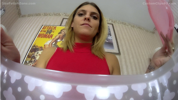 OK,  I admit that I  am running out of title's for this stuff after 25years making Giantess Videos but just look at the GIF slideshow and look at the trailer. Stevie has a box of people and you will get to see many crushes with shoes, hands, ass and boobs but mostly shoes. This has SFX and pov