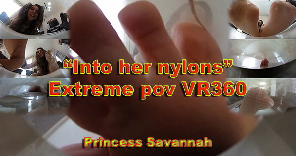 DISCLAIMER: This is a Virtual-Reality(VR) 360 video, which can only be viewed properly by using a VR headset or the ricoh-theta software. DO NOT BUY IT if you don't know what this means. otherwise - enjoy the ride! ;)

You are a pathetic, helpless tiny man, standing on an infinite-looking table, right next to a gorgeous goddess. she smiles at you with her pretty, immense face, and slams her nylon-covered, sexy feet next to your puny body. you want to get inside those sweaty nylons, don't you? you want to be trapped inside, while those huge, sweet, french-pedicured toes wiggle all over your ant-sized body, right? your fantasy is about to become reality...

extreme VR360 pov inside! you have been warned!