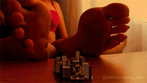 <h4>Micro City – the perfect cure for a bad week</h4>
<p>I had a bad week and I’m furious about it. So I visit my sister in her alchemy laboratory and ask her for a medicine, that I’m not getting angry on trifles anymore.</p>
<p>She has the best medicine I can imagine. A micro city full of tiny slaves.</p>
<p>She tells me I can do with them, what I want. Force them to worship me as a goddess, crush them with my butt and my feet, if I want that.</p>
<h4>Evil Giant Goddess has Fun</h4>
<p>I take the box with the micro city with me and release the worthless little micro slaves in my room, as I know they are too small to escape anywhere. Some of them are down at the floor at my gigantic feet and the city is on the table.</p>
<p>I humiliate those tiny creatures and force them to worship my feet to rescue their friends in the city. Some get crushed under my toes and I totally enjoy it.</p>
<p>The mayor of the micro city send out some helicopters to rescue their people but they have no chance against a giant goddess like me. Their attacks tickle me and I love when the helicopters burst at my toes. Of course, this doesn’t keep me from squishing those worthless micro slaves worshipping my feet.
I moan as I love squishing them.</p>
<p>I sit down on my bed and butt crush some more tiny guys with my titanic ass.</p>
<p>But I keep the best part until the end: Crushing the micro city. Some skyscrapers explode between my gigantic boobs, before I sit on the micro city and bury it under my mighty soft ass. The last survivors get crushed under my toes.</p>

<h4>Foot Worship, Butt Crushes and Breast Crush</h4>
<p>This clip shows many micro people cleaning my toenails, worshipping my gigantic toes,  and getting squished by them in very detailed close-ups. There are also some POV scenes shown. It also contains several butt crushes, including a buttcrush, as well es a breast crush of the micro city at the final part.</p>
<p>If you like feet and butt (and micro city, micro people and micro helicopters) you must have it! ;-)</p>