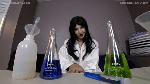 This custom takes place after a man was lured into a lab by a pretty girl under the preconceived notion that he would receive a growth formula/serum and get to test his new size on beautiful petite female volunteers. Turns out that was a lie and the formula shrunk the creep down to about 8 inches tall. Small enough to control, but big enough to ‘use’. This is where the custom starts. You have a shrunken man on your desk, and at first, he is pissed that he is small, but you soon start to lightly tease him with your female form, and his anger turns to horny. You then abruptly stop to tell him the truth. You see, this now tiny man bullied your husband/BF for being smaller than him back in the past, and as revenge, you and he devised a plan to lure him into your lab. You start to explain to the tiny bully that the tables have turned and that your husband/bf will be here soon to take over with the experiments. You then start to list them: -his only food source is the man’s nasty cum! -messaging his new god's cock and balls daily and occasionally getting it off-a cruel punishment, he will be teased by the female and then when he is hard, he will be made to fuck the giant man’s penis slit, the closest thing to a vagina he will get. The video ends with more light teasing and degradation from the female model, she never actually physically touches him, after all, he would like that, the little creep. She tells him his new god will be a man, the horror. 