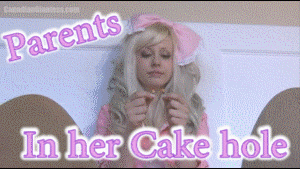 Here's the enhanced version of Cakes very first video! 60fps, enhanced 1080p visuals, and new echoing vocals!

Cake is tired of her overbearing parents. She's shrunken them down and explains to them that she can do whatever she wants now. Pretending she can't hear them Cake decides to threaten to eat them. Cake torments the both of them in her giant mouth a few times when she notices they're still angry with her. In the end she spits them out in her hand and tells them she can do what she wants. A few good in mouth views with a mix of mouth interaction and Cakes great dialogue!