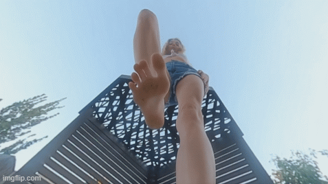 HD pov version of VR clip

Adlee Ray has a bunch of tiny victims she has turned into crunchy cereal... she is dressed in Daisy Dukes, a white cutoff t-shirt and strappy sandals.    She spread the cereal on the concrete outside and proceeds to stomp each piece under the sole and heel or her sandals.   She talks about how frightening it would be for you if you were a piece of cereal.     To be crushed under her feet.    Adlee stomps and smashes much of the cereal with her sandals, before removing them.   Exposing her size 10 soft soles.   Then she grinds the rest into the ground under her bare feet.   But there is one more victim... you!   She moves the camera so you appear to be lying on your back.    Watch her bare toes as they come down to press you flat.  