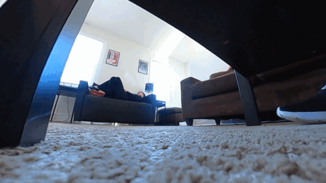Note: This is a VR360 Clip

Hiding underneath a table in Lauren Ashlyn’s apartment, you keep your distance while she lounges on the couch, smoking and browsing her phone. After a few minutes, Lauren discovers you and picks you up, blowing smoke in your face. Feeling a bit disoriented, Lauren smiles and walks you into the kitchen to grab some Tupperware. Returning to her living room, Lauren places you in the box, and fills it up with smoke, leaving you there.

Shot in 60fps slow motion. Some added color distortion as an effect in two separate sections. No dialogue.