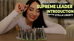 Stella Liberty shrank a city for her entertainment and to put them to work serving her. This clip has her explaining and showing the scared citizens what their new life will be like under her Supreme Leadership. She has many demonstrations of her power, picking people and buildings up and shaking the entire city. It's a very simple clip technically, but Stella Liberty is so good at pulling your strings that you will get immersed in the predicament the poor, tiny city is in.  

Keywords Stella Liberty, Mega Giantess, Shrinking, Shrunken Cities, Vore, Spitting, Femdom, Hand Held, Media Impact