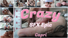 Capri's boyfriend is a lost case. he has an intense foot fetish which seriously hinders their relationship since Capri is not into it and he is not into regular Vanilla sex.

Capri considered breaking up with him a couple of times already, but lately, her mind went in a different direction. Her company has been working on a secret invention - a formula that has to be tested on human subjects.

and she has the perfect candidate in mind.

since the formula only works when people are extremely aroused, and since he is craving her feet so much - Capri is sure she'll be able to break her current boyfriend. all she needs is his signature on the contract and he'll become her test subject.

And she's quite sure that her toes wiggling on his crotch and creeping close into his mouth will do the task.

* * * * * * * * * *

Capri's very first SFX Epic film and it's wonderful! foot-fetish, gradual shrinking, and naughty girlfriend lovers - you are in for a treat!

* Foot-worship/Foot-seduction
* Extreme pov
* Gradual shrinking
* Ground-shakes/booming sounds
* Size comparisons
* Soles
* Tiny man's joi
* micro-shrink
* In-sock