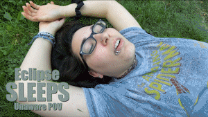 Eclipse is peacefully and soundly resting in the grass. But you really want to get an up close look at her mouth. In the end, you'll get more than you bargained for! Includes a very short FX scene at the end as well! Lots of great scenes getting up close and exploring around her face as she occasionally breathes heavily. It really adds to the whole size difference!