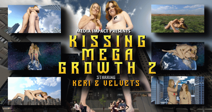 Keri Spectrum and Miss Velvets are talking about Keri's growth experiment but she is not sure what activates it and they start kissing and turns out that is the activator. Once they realize they get addicted to the growing and keep kissing until they are bigger than the Galaxy.

Keri Spectrum, Miss Velvets, Giantess, Mega Giantess, Growth, Vore, Booms, Shakes, Ass, Sfx