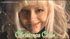 The Cake classic returns for Squishmas! 1080p enhanced visuals and echoing vocals make this original smash hit a wonderful upgrade! The trailer is enhanced, but not as high quality as the actual video.

Cake has been left home alone on Christmas morning and decides to see what's under her tree. A small town has appeared over night and this one even has a train set up near the tree. Playful as ever, Cake gets her frustrations out on the towns tiny inhabitants by picking them up, squishing one in her hand, stepping on a few barefoot, and even eating some with great views of her mouth. Also includes some scenes of Cake playing with the tiny buildings and train cars. This one has a mix of content and a mini-movie story.