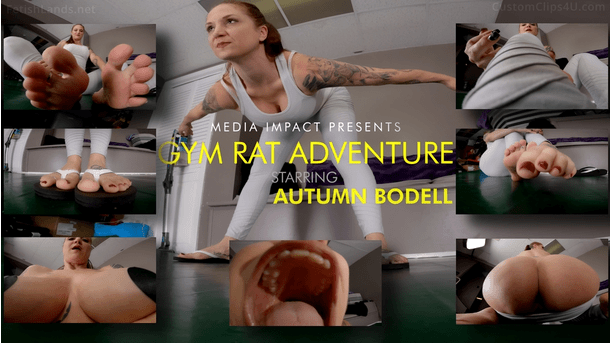 You are a Gym rat who has shrunken and rat size and you try to get the attention of Autumn who is stretching and you get a little distracted by your foot fetish and her giant feet in sandals. Eventually, she notices you and your foot fetish and is nice to you allowing you to go on an adventure, and also teases you with her booty and mouth along the way. eventually, in a plot twist, she eats you.

Keywords: Autumn Bodell, vore, feet, pov. unaware, ass, 