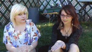 It's wonderful to have a giantess who will keep you safe... but you can't trust their over eager sibling however. Judy just wants to play with Regina's tiny boyfriend Ron, but she's quite new to shrunken people. With so much enthusiasm she'd rather squish or eat him than keep him as a pet. At least that's the way it seems. In the end it doesn't really look like Judy does eat him. Is she just jealous and trying to fake out her step-sister so she can have Ron to herself? An awesome new story driven video!

This is a sequel to Gentle Playtime With Reginas Boyfriend Ron Though obviously this one isn't so gentle. 