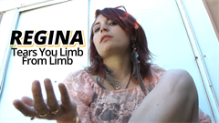 It's been quite some time, but there's finally a NEW Regina video! She's pretty down after her shrunken friend Ron was eaten by Judy. So she's quite delighted when you come across her. However, she quickly gives up the idea of keeping you as a pet and decides to eat you instead. After all, without Judy around no one is there to stop her from enjoying you as a snack, all to herself. In typical horrific fashion, Regina tears you apart limb by limb, eating them one at a time. Before finally swallowing the rest of you down too! Just a basic quick mouth view in this one. It's more for the story. Check out the trailer for more!