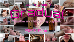 Indica Jane

Indica's boyfriend is feeling strange.

At first, they both think that it's probably the seasonal flu, but they quickly realize it's a much more serious issue. He's losing size, gradually. He caught the shrinking virus.

Indica loves her boyfriend and goes out of her way to get the rare remedy for him. Meanwhile, since revering the shrinking process takes time, she thinks they should just enjoy the situation by having some harmless fun. She knows how much he loves her feet, and she loves having her feet worshiped. The thought of having a small man idolizing her feet thrills Indica.

Days go by, though, and the shrinking virus is not going away. quite the opposite: The poor boyfriend keeps shrinking gradually, steadily. What the fuck is going wrong?


* * * * * * * * * * *


One of my best films to date. This is my first SFX Epic video starring the amazing Indica Jane. it's a hell of a ride. Grab it, and enjoy <3.


* Pov, Extreme pov
* Gradual Shrinking
* Size comparisons
* Foot-worship
* Wrinkled soles
* Ground-shakes and booming sounds.
* Slow-motion
* In-sock
* Trapped in ped-egg
* Toes worship
* Micro-shrink