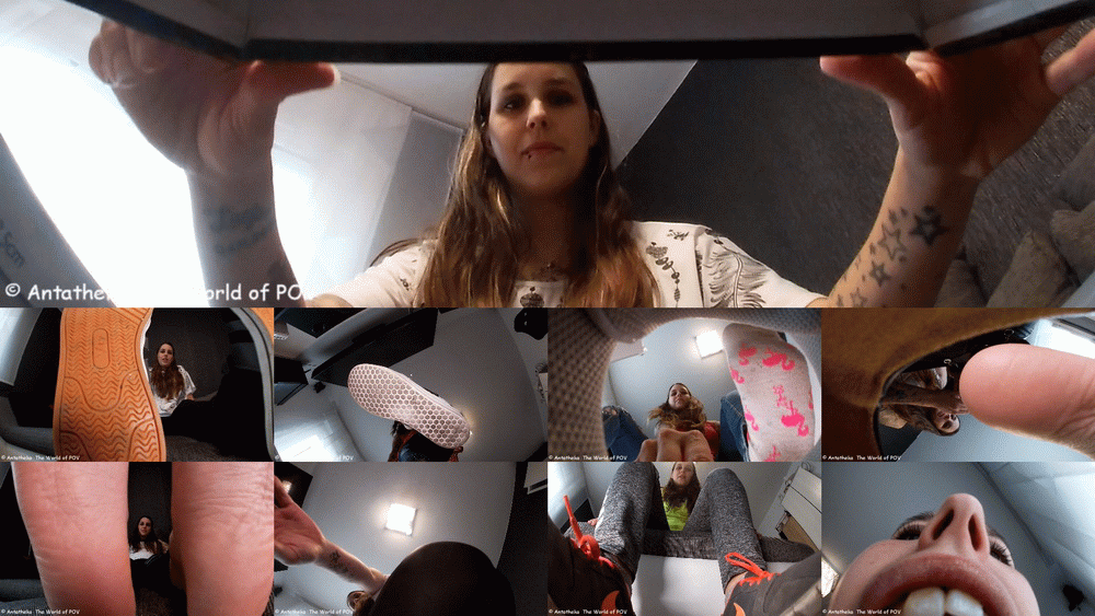 GGHD125 - A new goddess in the World of POV - Nachtstern!

For her first video she got herself a box with over 20 little Bugmen and now she wants to have a lot of fun with them.

Many are crushed by her with her sneakers and ballerinas, others are crushed in her shoes by her great feet or her stockings.

Some die under her butts or are simply eaten. In addition, Nachtstern treats herself to a nice foot massage.

At the end of the day the box is empty - and Nachtstern feels really good about it!  (some german talking, no subtitles)