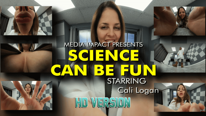 Story: I’ve volunteered to help with an experimental treatment, pov starts at eye level and the head scientist (cali or Miss Velvets) greets me and asks me if I’ve signed the waiver and know what we are doing today. I tell her yes and she says great I’m going to administer the treatment and shrinks me down to a couple of inches tall. They come down on their hands and knees look at me and take some notes after they pick me up and mention how cute I am at this size. They give me a kiss and start talking about how they’ve always fantasized about having a shrunken person as a pet. They are kind and gentle as they kiss me and pet me telling me how much I’ll enjoy being with them and because I signed the waiver they can easily get away with keeping me. They tell me I’m coming home with them and no one will know that I’ll be their cute little pet forever.

This is the HD Version. 

Keywords: Giantess, Cali Logan, Shrinking, POV, Kissing, Handheld, Media Impact
