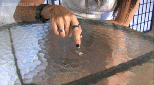 Decode has shrunken down some of her teachers and now plans to eat them one by one for giving her bad marks in her classes. She lets the one who failed her watch and wait till the end as she finishes off the others who gave her bad marks. Decode pops each one in and gives them a wild ride on her tongue before swallowing them down. The last two she ends up eating together. In the end she rubs her stomach, content that they wont be able to bother her anymore.
