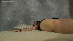 For the most part, VeeGee is silent in this one but you can see how eager she is to eat you. Occasionally she licks her lips lightly and her excited smile make it clear. There isn't any deep mouth views in this one, moreso you're focused on her tongue and lips. You start off down by VeeGee's feet checking them, but when you bump into one of them she takes notice of you. This one is for fans who want more VeeGee and don't mind spending some quiet time with her.
