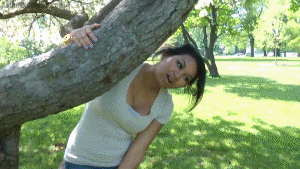 In this brand new Cambodian language video, Tenshi tries to explain she can't help a tourist when he suddenly starts making advances on her by grabbing her shoulder and arm! In a burst of surprise, Tenshi lets out a blast of energy from her hands that begins shrinking him down. He's pretty helpless and confused, not understanding anything Tenshi is telling him at his new tiny size. She eventually decides to make him massage her feet and even has to act it out so he'll get the idea. Tenshi finally gets bored of him and stands up, struggling to step on him at first, but eventually crushing him underfoot. Includes some fun advanced slow motion as well!
