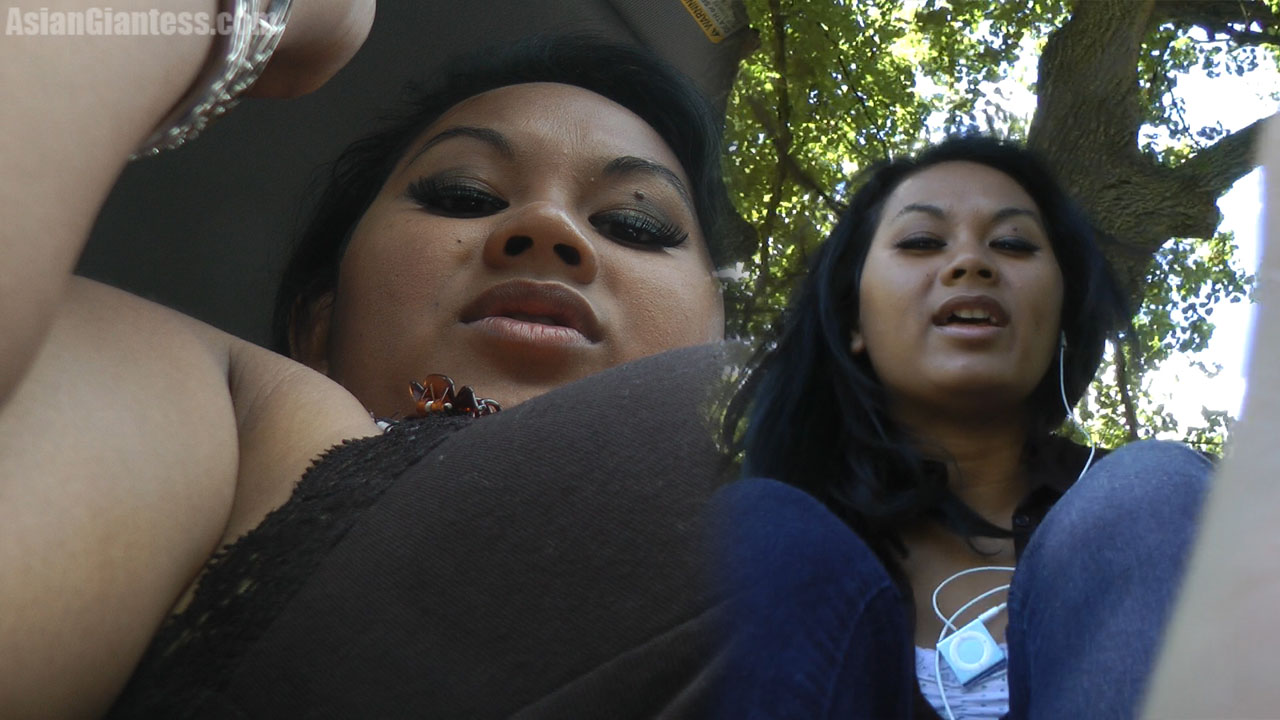 This video features a free first part that takes place in Tenshi's car. You're a tiny guy who has somehow managed to sneak into the car with her, probably on her clothes. She's stopped at a bridge crossing and seems quite disgusted by you being there. You climb around on her leg a bit and even get to see her dirty feet. In the end though you manage to avoid Tenshi's foot as she tries to crush you before driving away. After that, you find yourself at the park later with Tenshi. It's probably been a couple days and she's already forgotten all about you and tiny people in general! You are actually curious about her feet and try to check them out with the occasional shy glance, but she wants to squish you! Now she seems quite okay with you being around. Eventually Tenshi decides she wants to use you to moisturize her feet after stepping on you. This time she does end up squishing you. The free in-car video is about two and a half minutes of this video.
