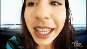 Nikki is sick of her big sister Maria picking on her and thinking she can boss her around and do whatever she wants when their parents aren't home. Nikki has had ENOUGH! She was starving and Maria ate her last bit of food in the fridge and she has decided to teach her big sis a lesson. She shrinks her down to an inch tall and tells her big sister that now she is the BIG sister and she will do whatever she wants. She starts off by tormenting her with her stinky socks and barefeet, Dropping her sock on her and laughing as she squirms under it.But she doesn't want to squish her, she wants her to feed her appetite! She picks her up in her hand and starts licking her and threatening to chew her up. Maria is scared and begs not to be eaten but her little sister is in a cruel mood. Nikki then lays back on the couch and tells her she is going to swallow her whole. She holds her above her gaping mouth and drops her in, gulping her down. It looks like she'll be an only now.
