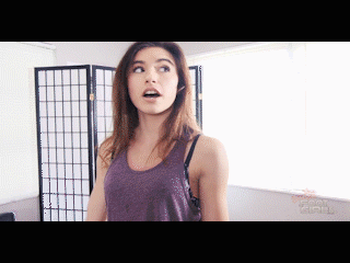 Nikkis come home expecting her brother to be there to drop her off at dance lessons. She can't seem to find him anywhere which is strange. What she doesn't know is hes been shrunk to a tiny man stuck in the carpet at her gigantic feet. She decides to take a seat and wait for him to get home, putting her headphones on and listening to music. He frantically tries to get her attention but accidentally gets too close to her giant foot which starts tapping on top of him, luckily the tapping isn;t too hard and the carpet prevents him from being crushed. She starts unknowingly playing with him with her toes and he gets stuck between her big toe an second toe as she lifts her huge feet onto the table to relax. He falls to the table and has to scale her mountain of a soleto get between her to to try to get her attention again, which is to no avail as she swngs her feet back to the floor. She is frustrated now that she can't find her bro and decides to let off some steam by dancing at home instead. Her bro tries to escape but his giant little sister starts dancing all over him, her massive soles come crushing down time and time again as she has no idea what she is doing. She stops thinking she hears a car and stands right on him. It;s just the neighbors, she finally notices him, and unfortunately she mistakes him for a bug. SQUISH!
