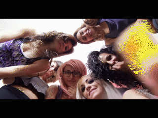 Oh no! You were wandering around the college campus and snuck into the most popular girls Sorority house, however once you entered you mysteriously shrank down to a few inches tall. The clip picks up when Nikki walks n and finds you scurrying around on the floor and notices you are a little man. She calls in her Sorority girlfriends to show you off and they all think you are cute and start petting you and poking at you. This annoys you however and you lash out and bite one of their fingers! This angers the Giantesses and they all start stomping on you hoping to put an end to your miserable life. But they see you are much tougher than they thought and they keep stomping has hard as they can. Nikki suggests a mini competition where each girls gets a chance solo to stomp you out! All 6 girls take turns stomping you till you start to wear down. Finally you feel broken and destroyed as all 6 raise their giant soles to do one last almighty CRUSH!
