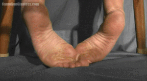 You're tiny sized on the floor under Heather's chair. She remains unaware the whole time, occasionally moving her giant bare feet around as you wander about looking at them. Only Heather's feet are shown in this video, you never see her face. Also there is no audio or talking in this video, just a soft musical track. In the end, Heather's foot moves towards you and everything fades to black.
