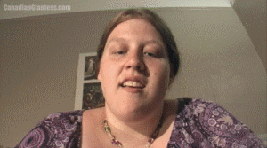 Three shrunken transformed people now lay in Flora's hand, completely helpless to her whims. She's decided to eat each one of them for making fun of her weight. Flora is quite angry with them and she's pretty rough as she bites them, chews them up, and finishes each one off in turn. You can't really see too much of her chewed up prey inside of her mouth, and this video is pretty story driven with quite a bit of dialogue from Flora.
