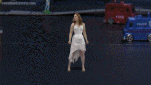 As made on "This Movie Sucks!" The TV show that won the Canadian Comedy Award 2011 for Best TV show!! Liana K. is sick and tired of the city of Spronksville so she decides to use her powers to grow! Soon she is a thousand foot tall giantess threatening to crush the city under her feet! Includes a mix of Liana eating some of the tiny people and trees, crushing buildings, cars and people under her bare feet, and a brief scene where she uses one of her high heeled shoes. Eventually she gets tired and takes a nap, waking up to several soldiers all over her body. She brushes them off and crushes them underfoot. Everything is wonderfully acted out which is no surprise from such a Canadian treasure as Liana. Includes a few advanced slow motion scenes, the occasional camera shake as Liana walks around the city, and booming sound FX from the occasional heavy step. Mostly she is quite light footed though and graceful. This is definitely a treat to include her in a Canadian Giantess feature. This video is created during a recording of Ed The Sock's "This Movie Sucks!" a television show currently airing on CHCH and CJNT in Canada. Growth fans, what you saw in the trailer is it. Don't buy this just for growth. Also note, unlike mentioned on the TV show she does NOT crush any buildings with her cleavage.
