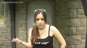 Witchy is out by the cabin in the woods. She has caught you sneaking around her place and decides to shrink you down. After chasing you back into the grass, Witchy goes easy on you and just makes you massage her feet after taking off her sandals. As she finally relaxes and lays back, you decide to try to run away. Witchy notices right away and chases after you. In the end you're stepped on and finished off, no matter how much you suck up to her. Much like kat's video the audio isn't the best in this one with the occasional sound of people in the background, but it is a beautiful video and a nice change of pace being toyed with by Witchy outdoors.
