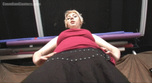 Rachel is excited because she's caught a tiny person. As usual, she has lots of wonderful dialogue talking about her feet and squishing you. She switches closeup views of her soles as she continues to contemplate what she wants to do. In the end you're left staring at the ball of her foot. There is some clatter from the camera in this one since it uses our older camera.
