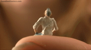 After losing a baseball game, Pixxi has a shrunken down teammate that she holds at fault, sitting at micro sized on her fingertip. He gets smushed by her fingers and into her palm a bit, but then Pixxi gets to pressing him into her tongue or crushing him under it into her hand. In the end he's drug into her mouth on her tongue and she closes her lips behind him. Just like that she smiles and then another view shows her gulping him down. This one wraps up with a look at Pixxi's shirt covered tummy. Quite a bit of dialogue throughout expressing Pixxi's frusteration.
