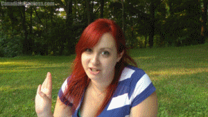 An ALL NEW story based adventure! Auden's Mother wants her to break up with her boyfriend Brad. So what does Auden do? Convinces him that she could shrink him down and hide him instead! Filled with tons of wonderful dialogue, Auden gets right into the emotions of this video. From her excitement at first shrinking you down to her crazy eagerness to take you home and keep you as her own, it's full of quality content with our talented fan favourite. Near the end of the video, Auden decides to strip down to a bikini for her now shrunken boyfriend to show off her butt to him, which he always enjoyed. You get to take in the view for about three minutes before she wraps up, eager to show you more at home. Be sure to check out the huge trailer above!
