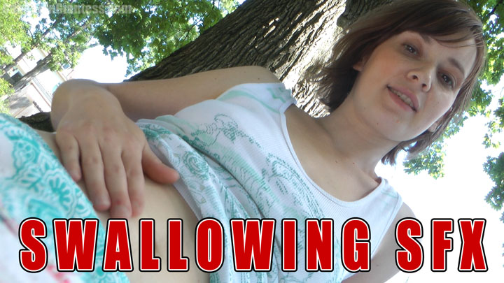 Here it is! Our first POV featuring a CGI throat scene that leads down into landing inside Milena's stomach. It doesn't end there either! You actually hear the sloshing as you find yourself in the hot humid belly of your sister. The whole SFX scene lasts for about fourty seconds of the video with the rest being the kind of vore POV you've come to love from us. Milena also rubs her tummy, letting you see where you will be going, and showing off the inside of her mouth as she prepares to eat you! You've pestered her quite a bit and she's fed up of her brother asking to be shrunk by her, so she decides to eat you for good! Even that idea doesn't scare you though. In the end she realizes mom wouldn't be happy with her for not using her magic to teleport you out of her belly as the video ends with her rubbing her tummy.
