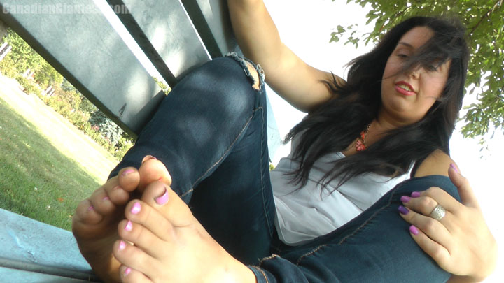 With her mom and sister Anna having always picking on her about being small, they find themselves shrunken between Sonia's fingers. This story tells two tales, both with lots of barefoot content. First off, Sonia torments them while relaxing on a towel in the park. Then after they fall unconcious from being stepped on, they find themselves being crushed between Sonia's feet on a bench. It's there she finally decides to finish them off underfoot, once and for all! As usual, it's packed with as much content as we could fit into this price range to give you the best value!
