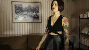 This was a custom from an asian client were Johannie finds a tiny couple and makes them her feet slaves and mocks them for being Asian then kills the wife and eventually puts the guy in her shoe.  She also talks about using him as a sex xlave for her and boyfriend. 
