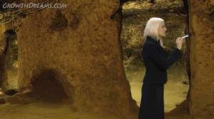 Danielle is looking in a cave for an ancient spell and she finds it written on a wall. She only reads part of it when she grows, Turns out the feds were following her and they were ready and they capture the Giant Danielle and later after she has returned to normal size she wakes in a cell but luckily she remembers everything that was on the wall and speaks the second part of the spell and grows again and escapes.  Later after shrinking back again she writes down the complete spell and reads out the last part and grows permanently. 
